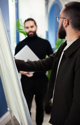 Travail sur un paperboard