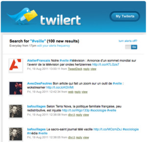 capture mail reçu avec twitlert